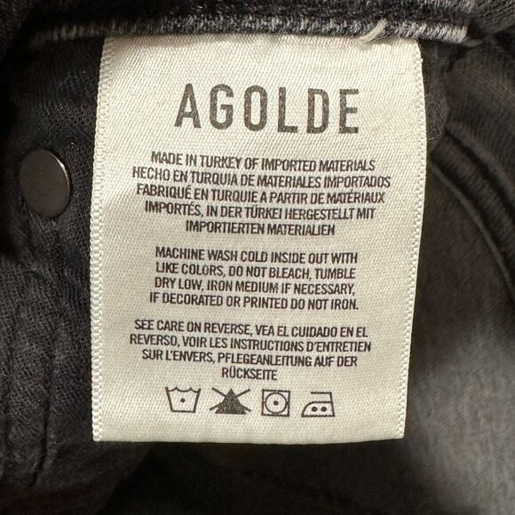 Agolde Jeans Womens 26 Sophe High Rise Skinny Cotton Stretch Pockets Gray - Picture 9 of 10